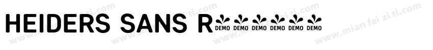 Heiders Sans R字体转换